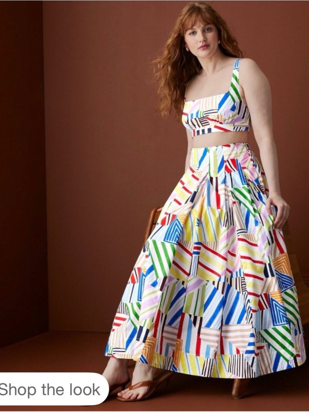 Rosie Assoulin x Target Multicolor Geometric Print Maxi Skirt